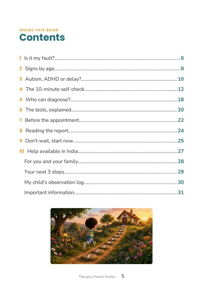 Sample page: Contents page